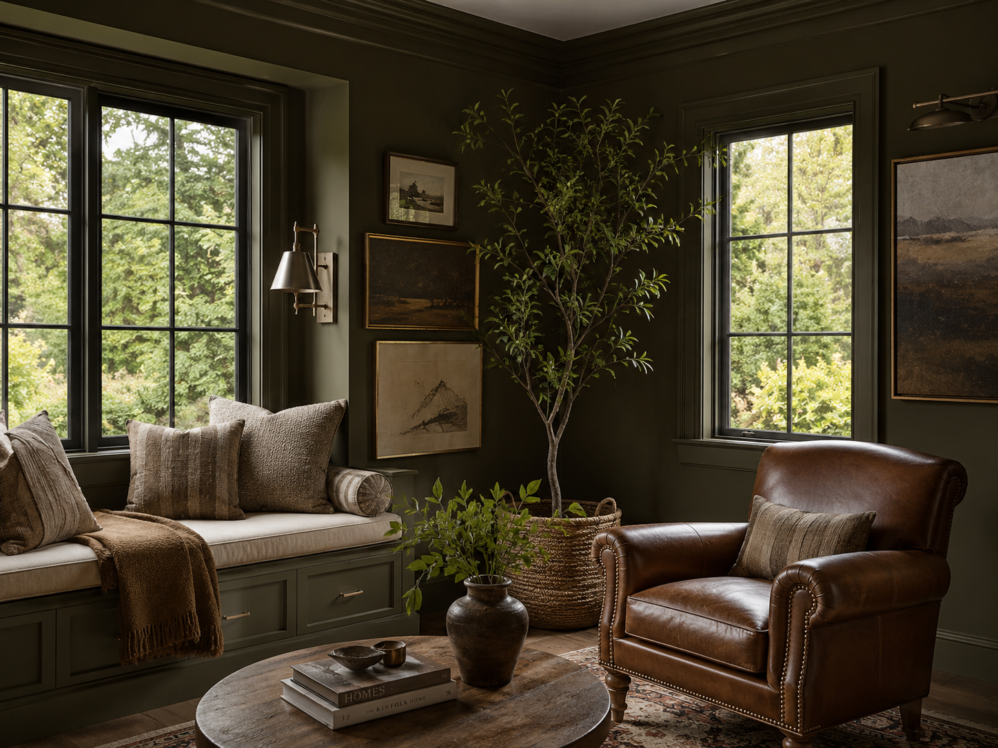 cozy sitting room painted in "Grounded" by Behr paint cozy sitting room painted in "Grounded" by Behr paint